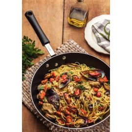 SARTEN PROFESIONAL DE ALUMINIO CON RECUBRIMIENTO INTERIOR ANTIADHERENTE STARFLON PREMIUM Y ACABADO EXTERIOR LIJADO 28 cm 3.2 L