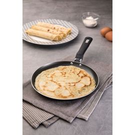 CREPERA LORETO DE ALUMINIO CON REVESTIMIENTO INTERNO DE ANTIADHERENTE STARFLON MAX Y MANGO DE BAQUELITA 22 cm 0.6 L GRAFITO