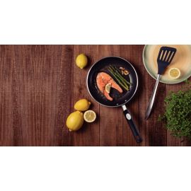 SARTEN PROFESIONAL DE ALUMINIO CON REVESTIMIENTO INTERNO ANTIADHERENTE STARFLON PREMIUM Y ACABADO EXTERNO LIJADO 24 cm Y 1.6 L