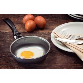 SARTEN PARA HUEVOS TURIM DE ALUMINIO CON RECUBRIMIENTO ANTIADHERENTE STARFLON MAX Y MANGO DE PLOMO BAQUELITA 13 cm Y 0.4 L