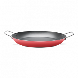 PAELLERA DE ALUMINIO Ø34CM 2.8L, BASE CEREZA