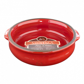 CAZUELA ROJA CON ASA 17cm/14oz (12)