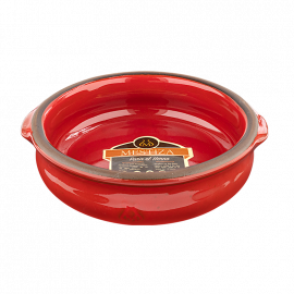 CAZUELA ROJA CON ASA 15cm/11oz (12)
