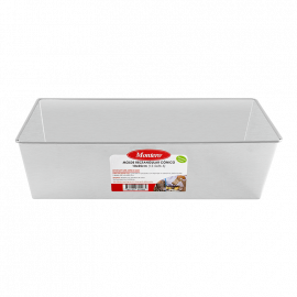 MOLDE RECTANGULAR CONICO DE ALUMINIO 10x25cm (12.5x26.5cm)