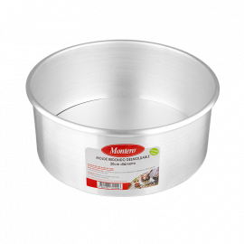 MOLDE REDONDO DESMOLDABLE DE ALUMINIO 20cm.