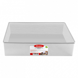 MOLDE RECTANGULAR DE ALUMINIO 30x40cm.