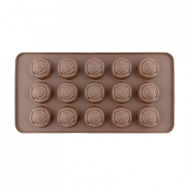 MOLDE DE SILICON PARA CHOCOLATE BOMBONES X15