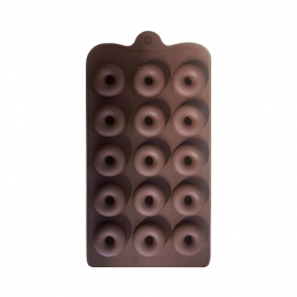 MOLDE PARA CHOCOLATE MINI DONAS X15