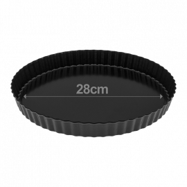 MOLDE DESMONTABLE PARA TARTA DE ACERO AL CARBONO Ø 28cm. ALTO 3cm.