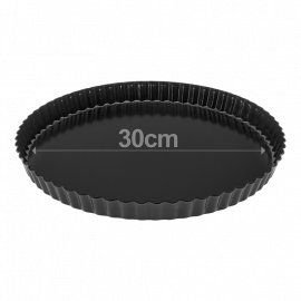 MOLDE DESMONTABLE PARA TARTA DE ACERO AL CARBONO Ø 30cm. ALTO 3cm.