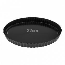 MOLDE DESMONTABLE PARA TARTA DE ACERO AL CARBONO Ø 32cm. ALTO 3cm.