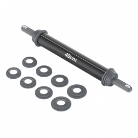 RODILLO ANTIHADERENTE 40cm PARA MASA CON REGULADOR DE ALTURA, 2-4-6-10 mm