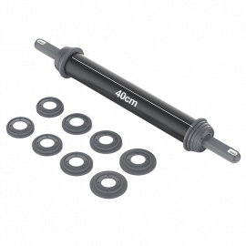 RODILLO ANTIHADERENTE 40cm PARA MASA CON REGULADOR DE ALTURA, 2-4-6-10 mm PESADO