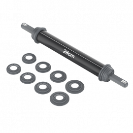 RODILLO ANTIHADERENTE 28cm PARA MASA CON REGULADOR DE ALTURA, 2-4-6-10 mm PESADO