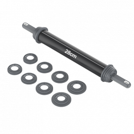 RODILLO ANTIHADERENTE 28cm PARA MASA CON REGULADOR DE ALTURA, 2-4-6-10 mm