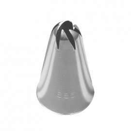 BOQUILLA DE PASTELES ESTRELLA CERRADA TWIST DIAM.5MM 6 ESTRELLAS