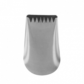 BOQUILLA DE PASTELES FORMA LARGA CON ESTRELLAS 16X2 MM