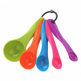 SET DE CUCHARAS PLASTICAS MEDIDORAS 5PZS