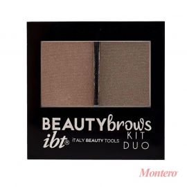KIT DUO SOMBRAS PARA CEJAS COLOR CAFÉ MEDIO Y CAMEL