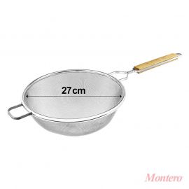 COLADOR DE ACERO INOXIDABLE MALLA MEDIANA Ø 26cm.