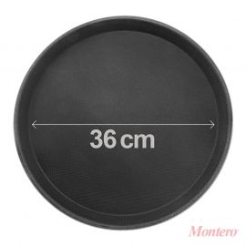 BANDEJA ANTIDESLIZANTE DE FIBRA DE VIDRIO REDONDA Ø 35cm.