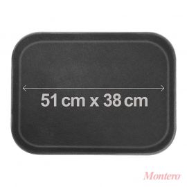 BANDEJA ANTIDESLIZANTE DE FIBRA DE VIDRIO RECTANGULAR 38.1X50.8cm.
