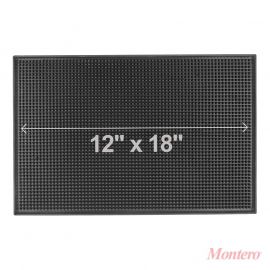 TAPETE ESCURRIDOR PARA BAR 30.4X45.7cm. COLOR NEGRO