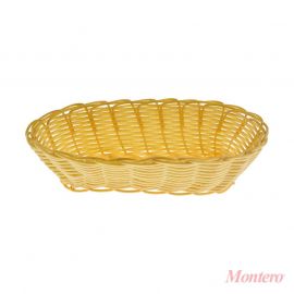 CANASTA PARA CUBIERTOS DE PLÁSTICO TEJIDO 23X10X4.5cm.