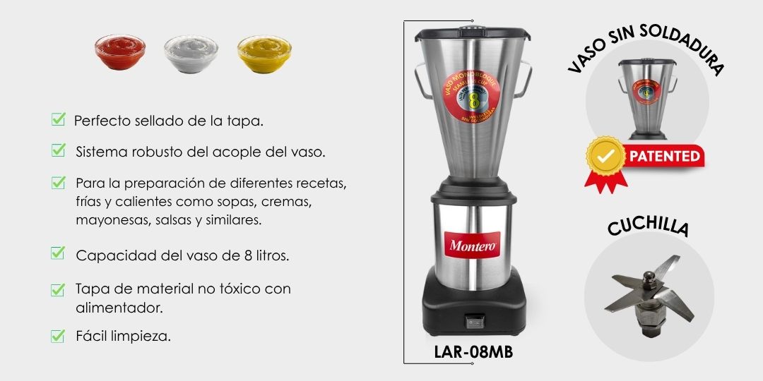 Descripcion de producto LICUADORA COMERCIAL;