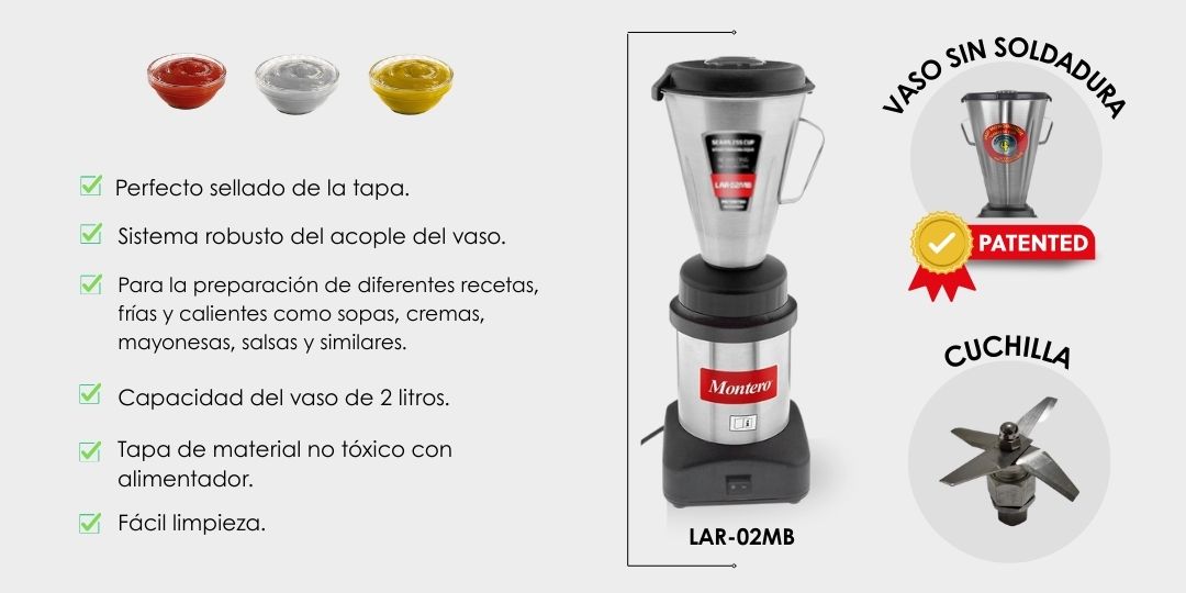 Descripcion de producto LICUADORA COMERCIAL;