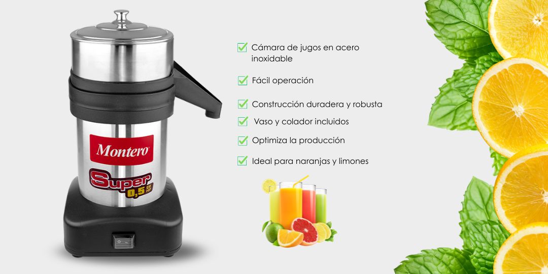 Descripcion de producto EXPRIMIDOR COMERCIAL;